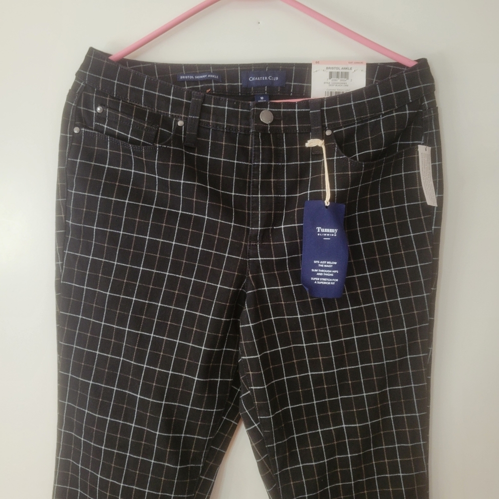 Character Club  Women's Bristol Ankle skinny leg pants Sz 10